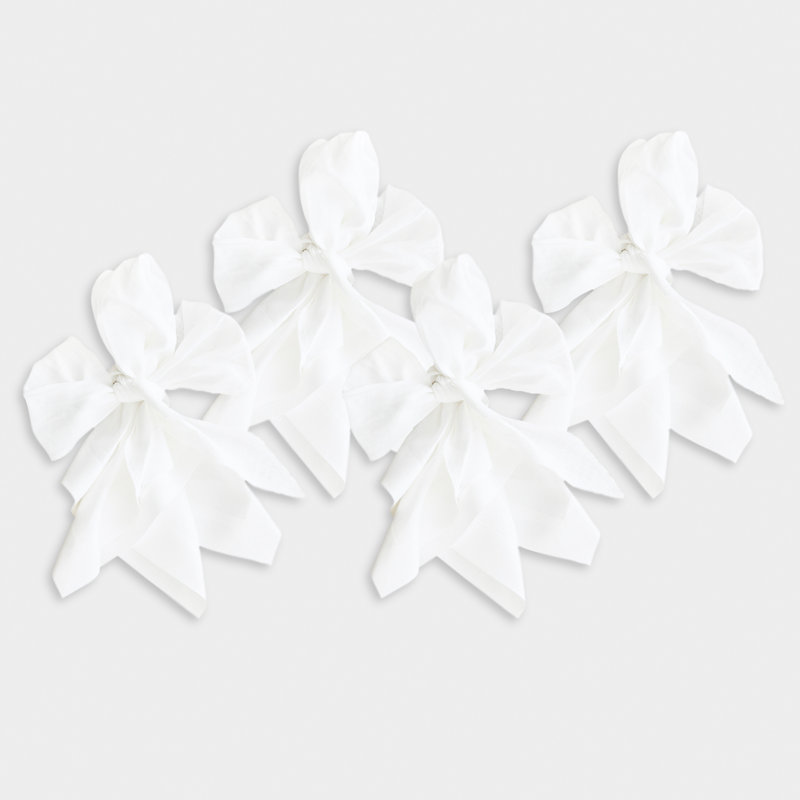Audrey -Dinner Napkins, White
