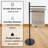 Freestanding 3-Arm Towel Rack in Black Steel