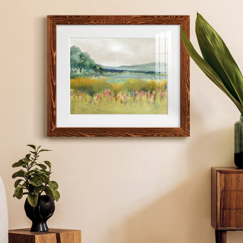 " Springtime Calm " Painting Print, Maple Framed, 24" H x 18" W x 1.5" D
