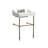 Cheviot Products Essex White Vitreous China Console Bathroom Sink with Brass Legs-105705578-17756042