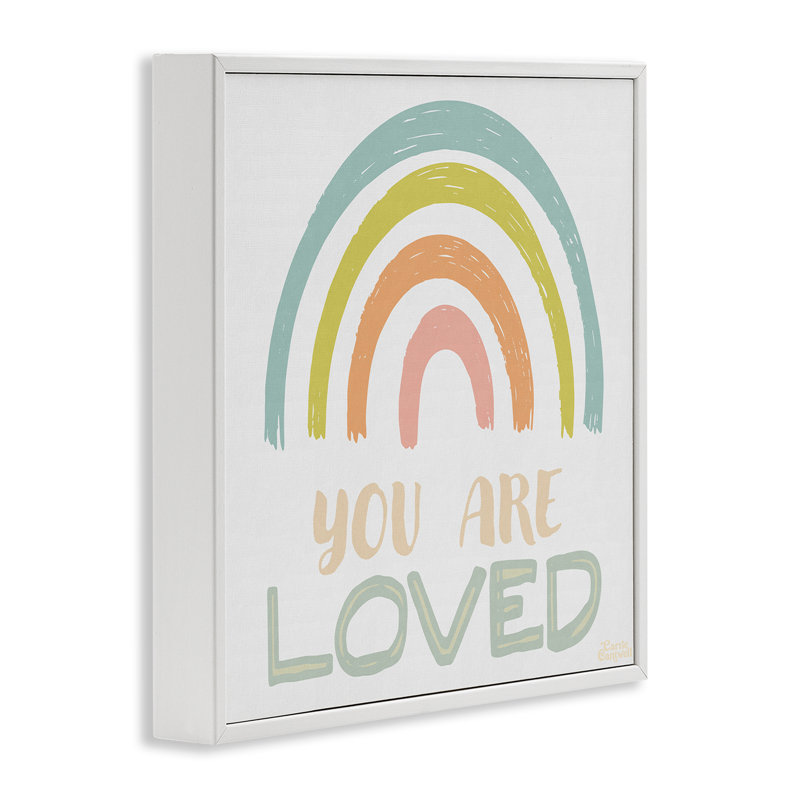 «You Are Loved Rainbow», estampe numérique par Carrie Cantwell, H 12 po x l 12 po