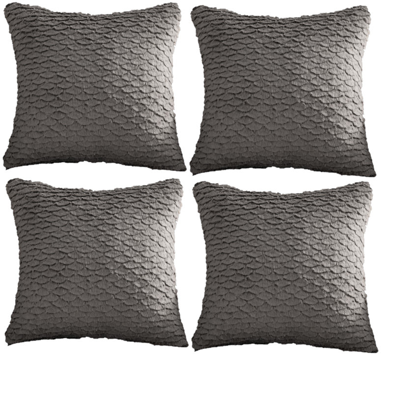  Housse de coussin 18 po, Gris