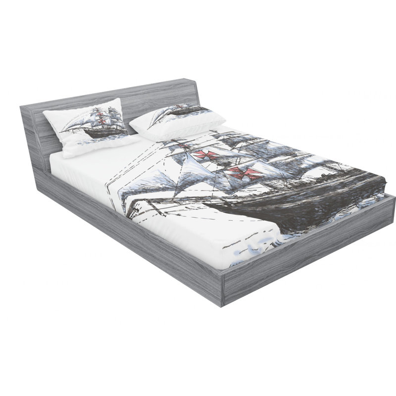 Microfiber Sheet Set, Full Sheet Set with Fitted Sheet
