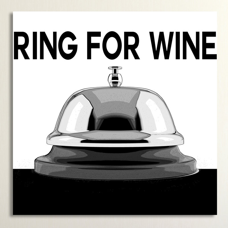 «Ring For Wine», impression sur toile, H 24 po x l 24 po x P 1,5 po, Toile tendue