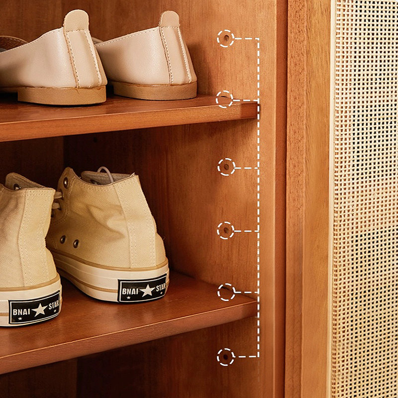 Armoire à chaussures simple en rotin simple