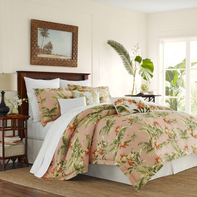 Tommy Bahama Siesta Key Orange Cotton Comforter Set
