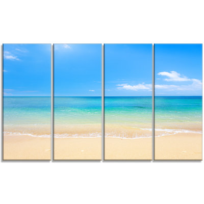 «Blue Waters Under Blue Sky», ensemble de 4 reproductions de photos sur toiles tendues