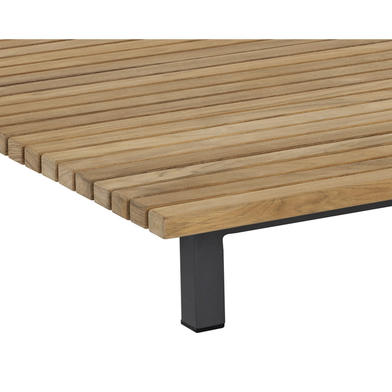 Hellene Square Metal Outdoor Coffee Table , 39.25'' in. W 39.25'' in. D