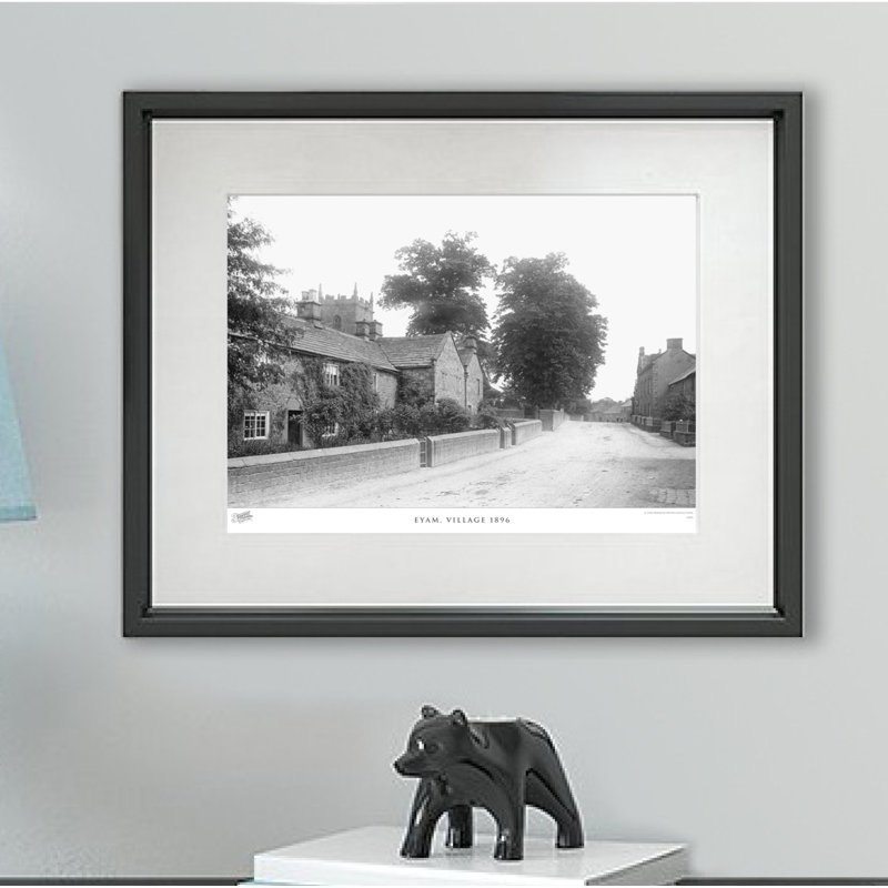 Eyam, Village 1896 - Single Picture Frame Print, 45cm H x 60cm W x 2.3cm D