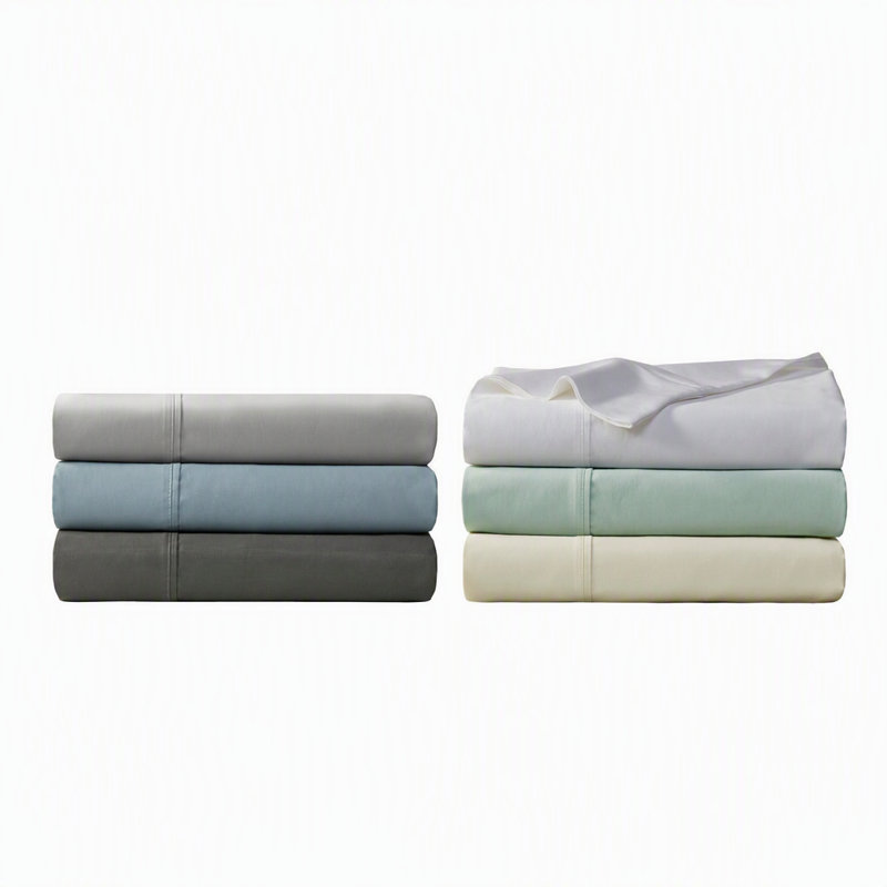 Ensemble de draps 4 pièces en mélange de coton HeiQ Smart