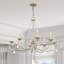 Lustre classique à 8 lumières de style bougie avec détails en cristal Fabio-1592067914