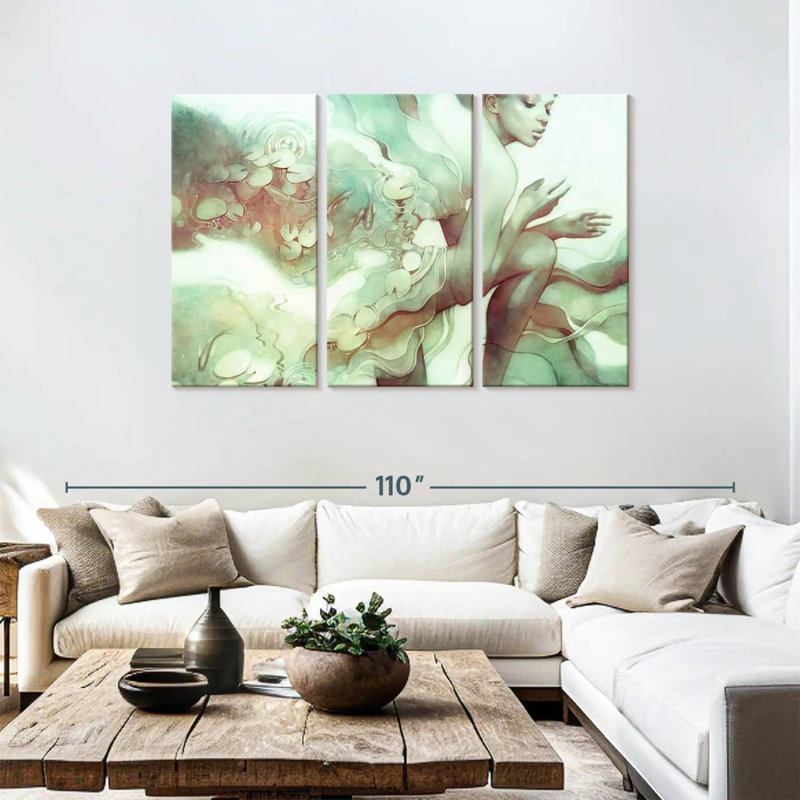 Leisha Lady Flood, 48" H x 74" W