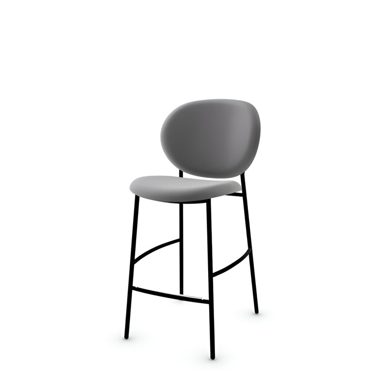 Tabouret Inès, Gris cendré