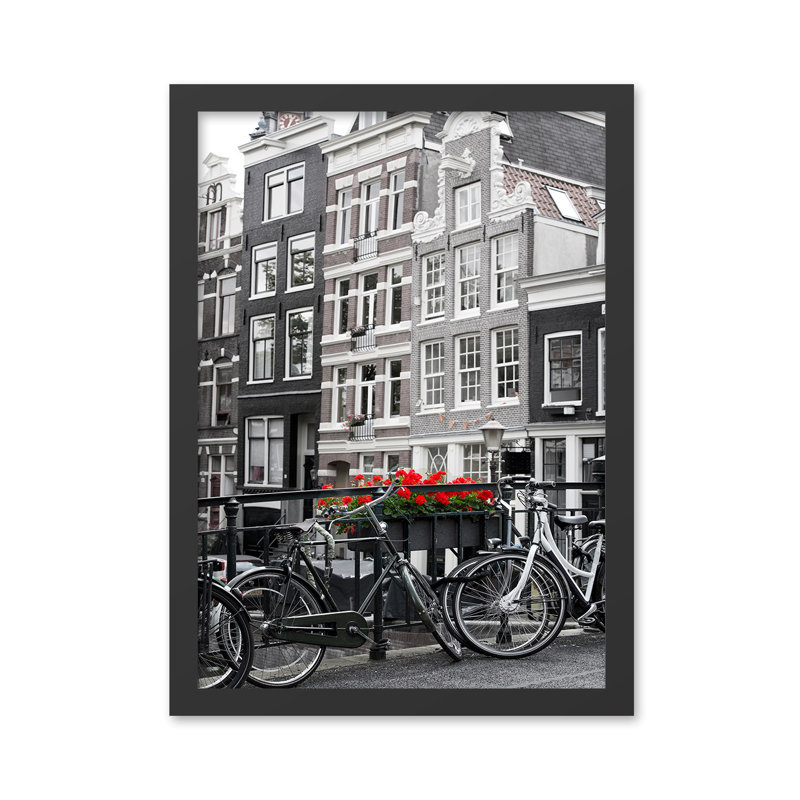Stunning Decorative Framed MDF Painting, 13.8 x 17.7 inches | 100% MDF with 100% Polystyrene Frame (0.8 inches Thick) | UV Digital Printing, Wall-Mountable | Bold Black & Red Colors, Perfect for Home Décor
