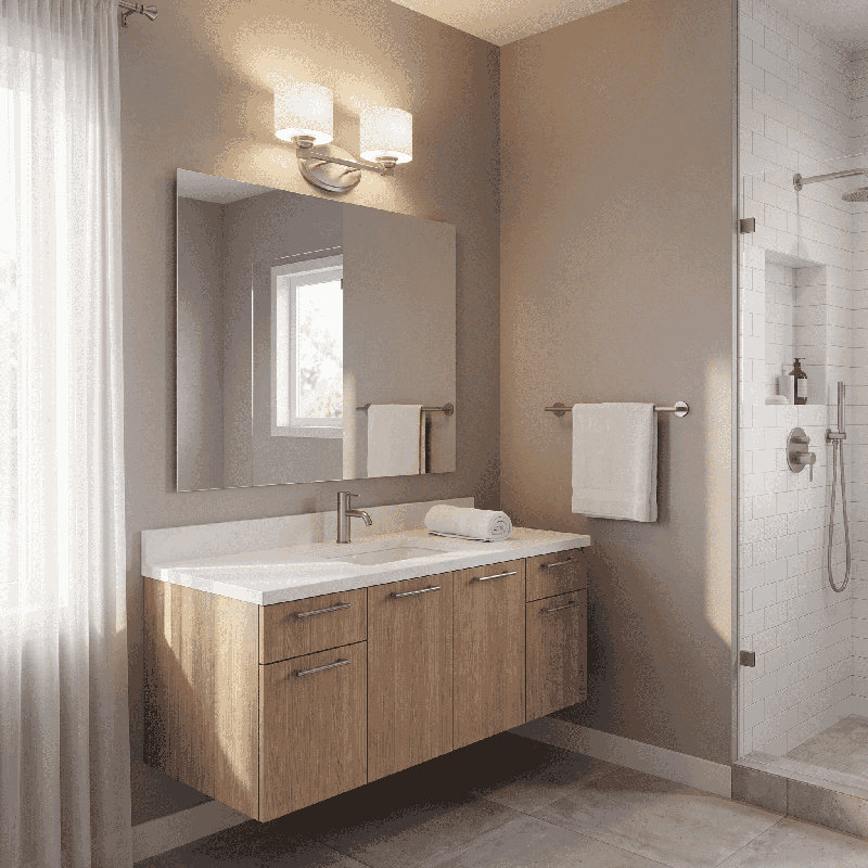 Millersport Dimmable Vanity Light, English Bronze