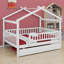 Lit en bois avec couchette-1999249160