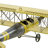 Abbate Metal Airplane Yellow Wall Decor with Chain Hanger