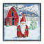 Gnome Frosty Barn, estampe numérique, conception de Paul Brent-312604233-312604228