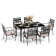 Aletse Rectangular 6 - Person 60'' Long Dining Set with Cushions