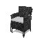 Dubose 4 - Person Wicker Patio Dining Set with Round Table , Cushions Included-37961050-128712913