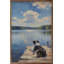 Berger australien au bord du lac-373229492