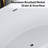 Empava 67 In. X 29.5 In. Freestanding Flat Bottom Bath Tub Oval Soaking Bathtub With Center Drain In White