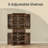 Pantry Cabinet With A Drawer, 2 Cabinets, 6 Adjustable Shelves,-135963178