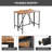 5-Piece Foldable Bar Height Outdoor Dining Set With Cushioned Stools