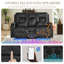 Causeuse inclinable électrique Zero Wall Hugger avec console rabattable, lumières DEL et haut-parleurs Bluetooth-397067777-397067780
