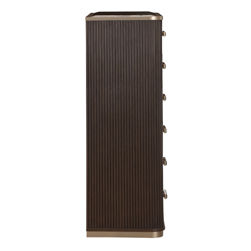 West Kensington Highboy Chest, Brown
