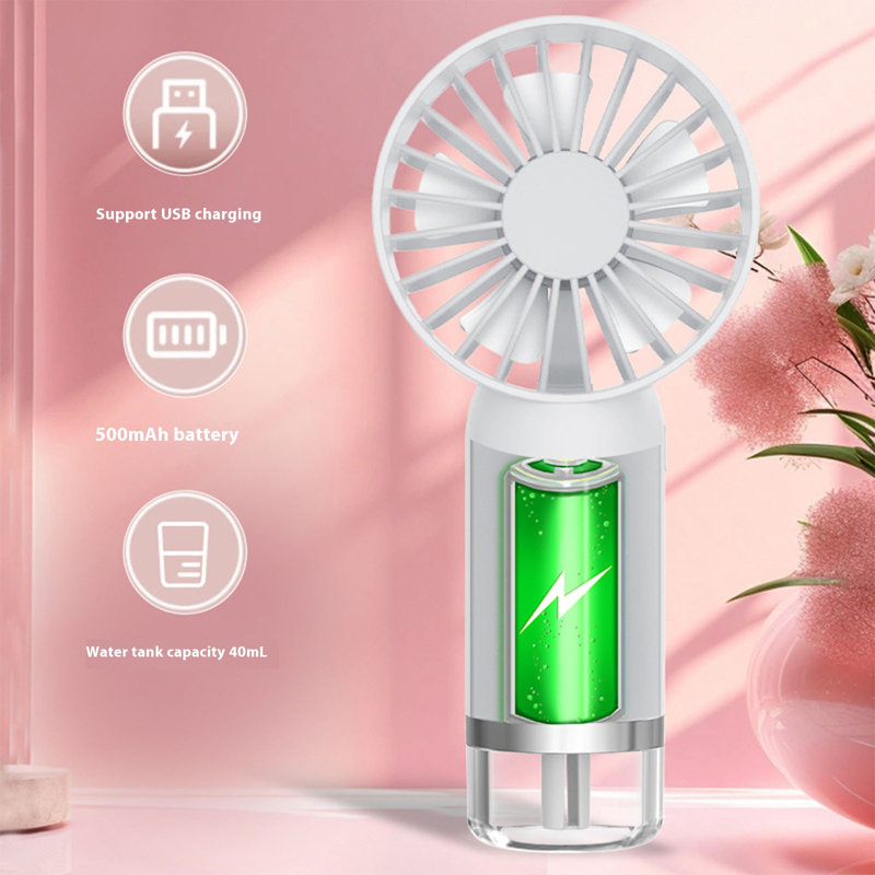 Assainisseur d'air de bureau et ventilateur USB, White