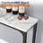 Kyrie Modern Kitchen Counter Height Dining Table Set with 3 Bar Stools-1105921207-1105921201