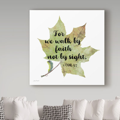 Deagen «Scripture Leaf 1», art textuel sur toile tendue