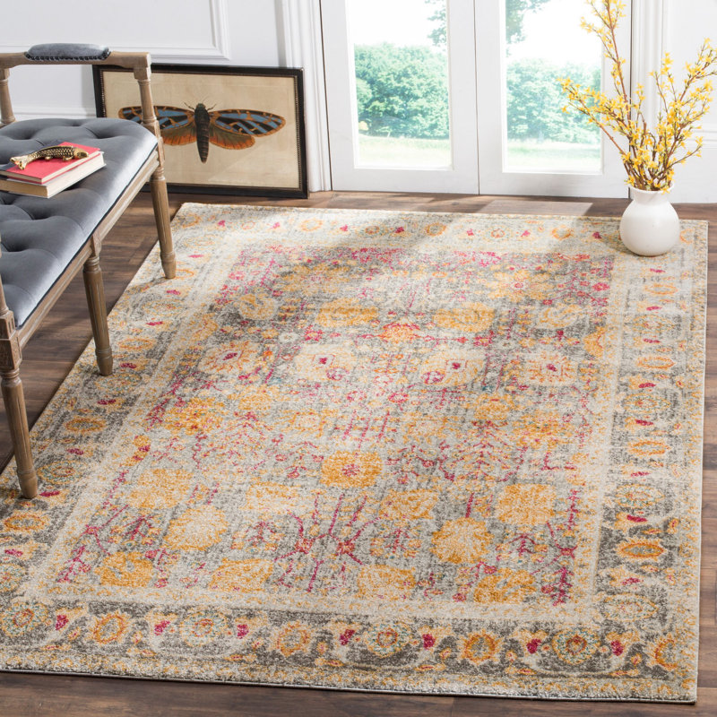 Edna Performance Rug, Rectangle 6'7" x 9'