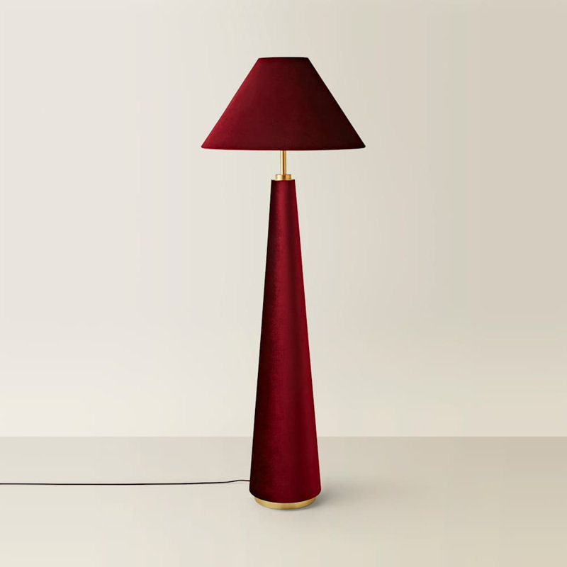 Alari 140cm Column Floor Lamp, Red, Red