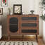  Buffet moderne de 39,5 po avec portes en verre