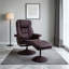 Fauteuil inclinable pivotant en cuir Scratch Cat