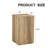 Elevate your living space with this modern MDF coffee table that showcases smooth, light wood texture patterns. It is characterized by stylish design.12*12*19.6