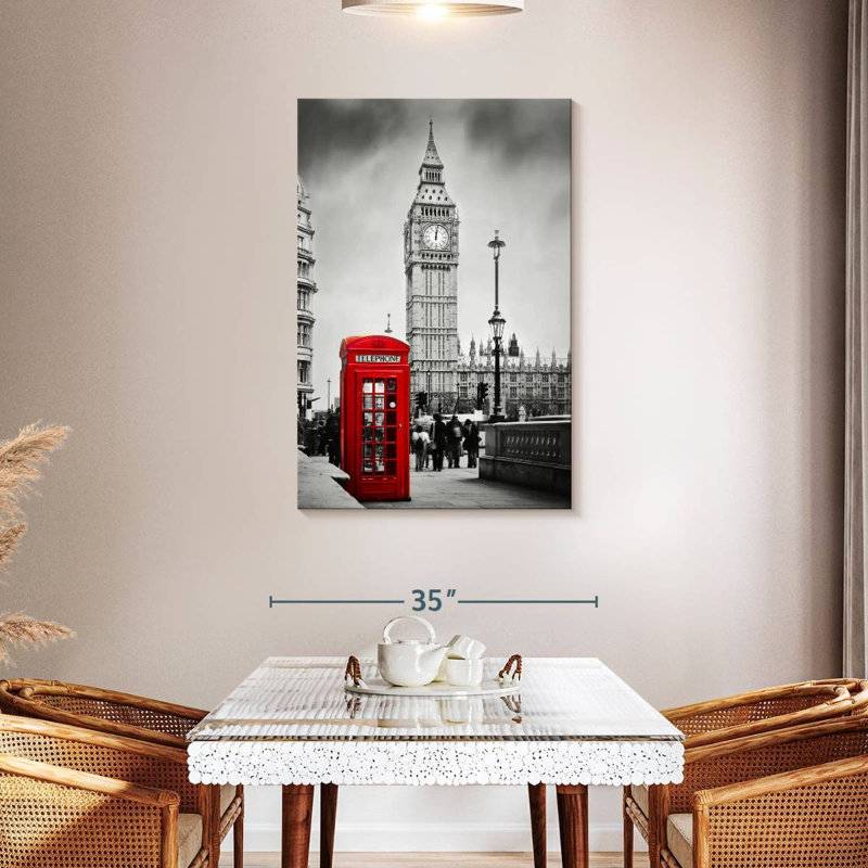 London Telephone Booth Pop, 45" H x 30" W