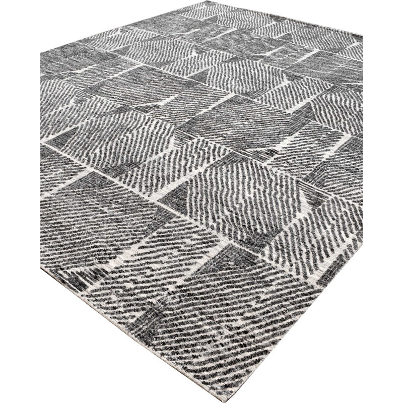 Contemporary, Stuart Street Collection One-of-a-Kind Rectangle 9'4" X 11'9" Hand Knotted Area Rug