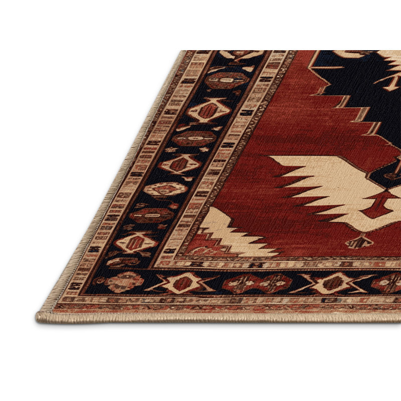 Machine Washable Persian Brown Area Rug, Rectangle 2' x 3'