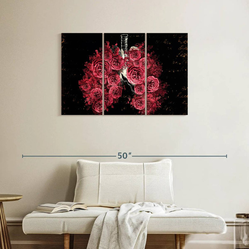 Harnek Rose Lungs, 24" H x 38" W