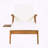 Outdoor Recliner Set with Acacia Wood Chaise Lounge and Foldable Table