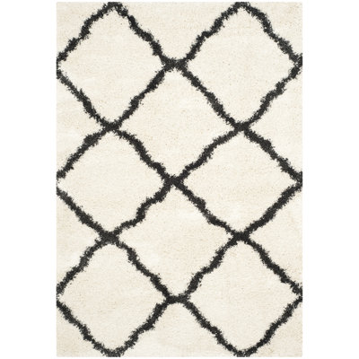 Tapis ivoire / gris anthracite Bertle