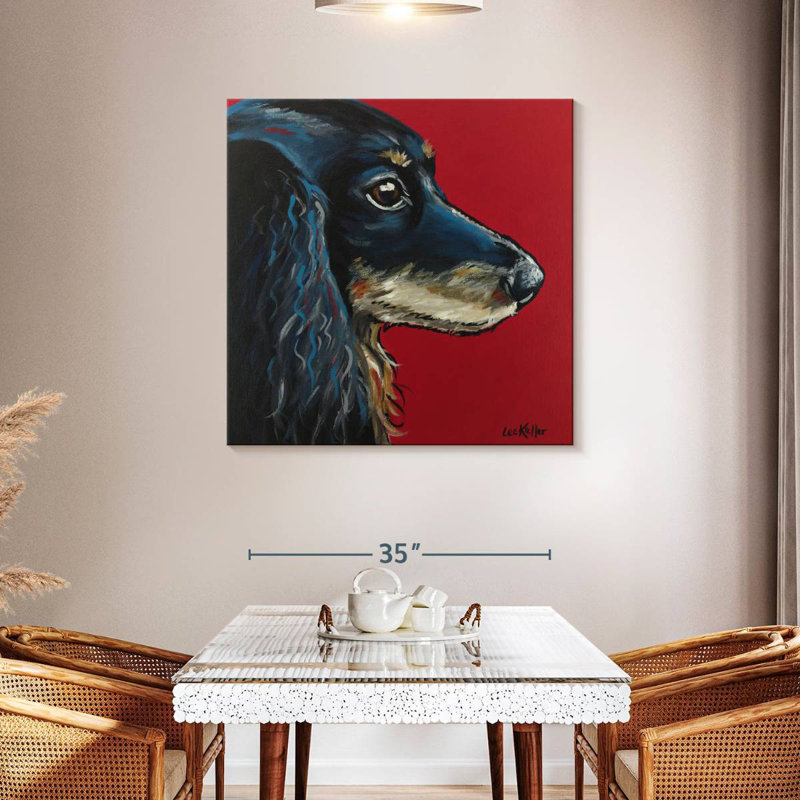 Crowle Dachshund Expressive, 39" H x 39" W
