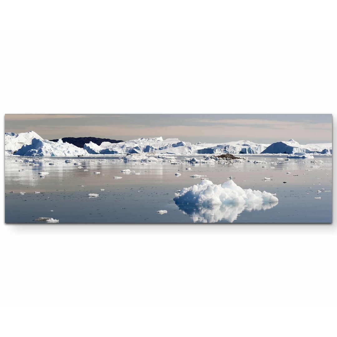 Leinwandbild Eisberge und Gletscher an der Westküste von Grönland