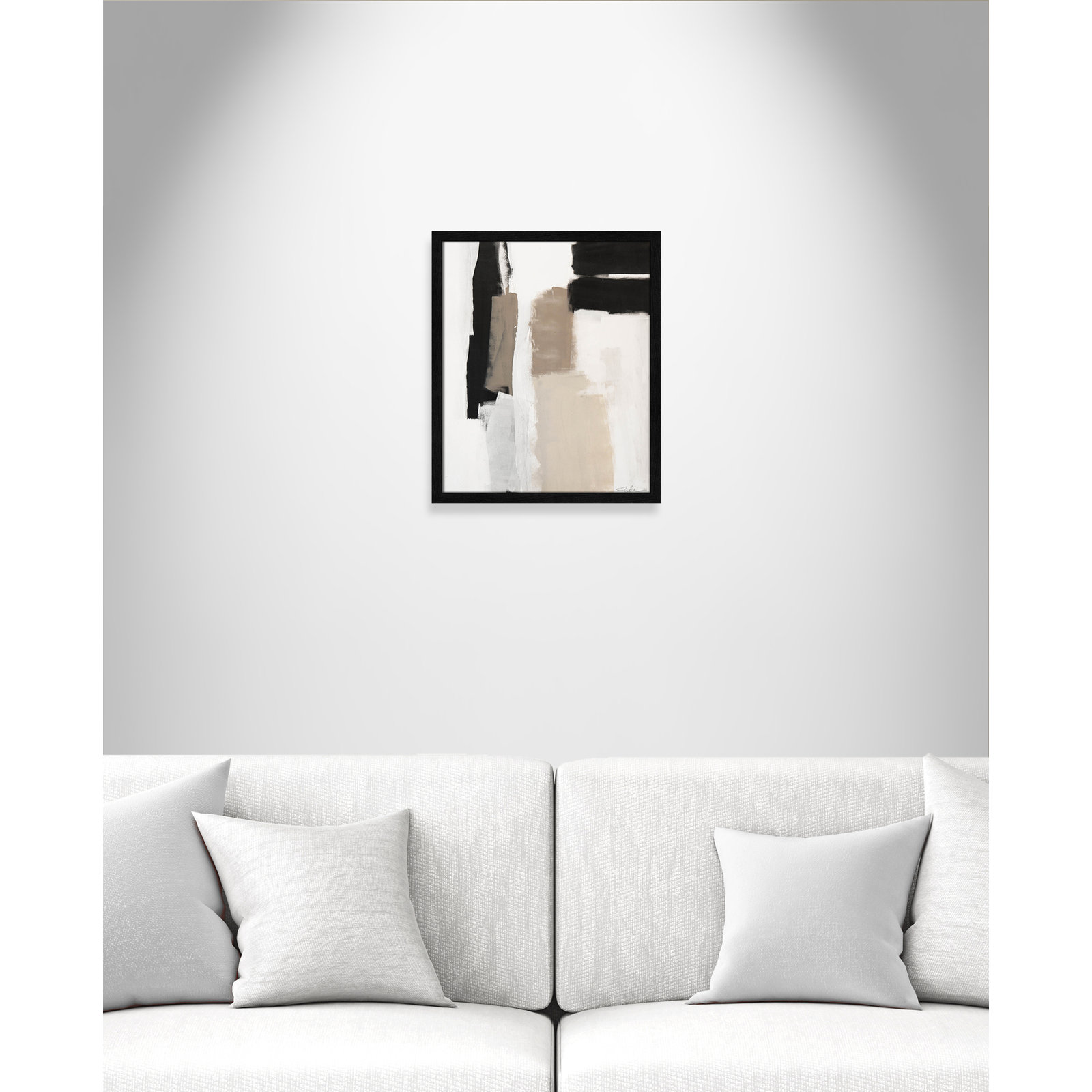 Earth Scapes II Print, 19" H x 16" W x 1.25" D, Black Slim Unmatted Picture Framed