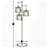68" Mid-Century Modern Gold Tree Floor Lamp with 3 Adjustable Green Glass Shades - Vintage Standing Lamp with 800LM LED Bulbs for Living Room, Bedroom & Office