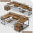 Keon U-Shaped Computer Desk with Power Outlet-801647122
