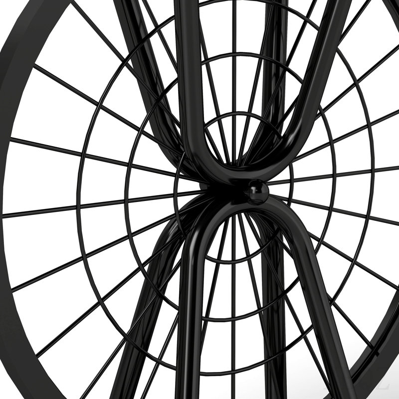 Table d'appoint 2 pièces à roulettes de style industriel rétro, table d'appoint ronde avec structure en métal, table basse rustique pour le salon, la chambre à coucher et le bureau